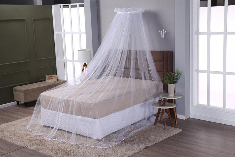 Imagem de Dossel para Cama de Casal com Mosquiteiro e Suporte de Tule