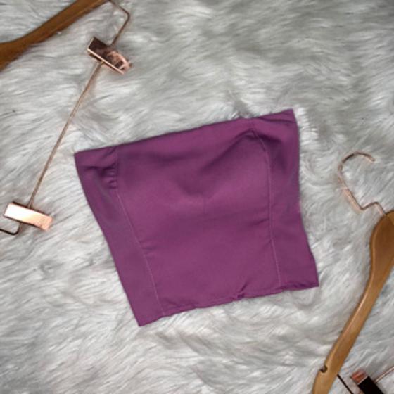 Imagem de DOUTORAS MODAS Cropped Alfaiataria com Elástico da Moda 0706