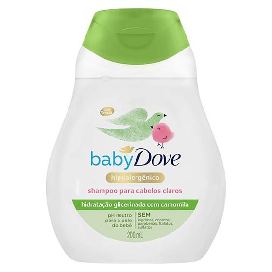 Imagem de Dove Baby Hidratação Glicerinada Shampoo para Cabelos Claros
