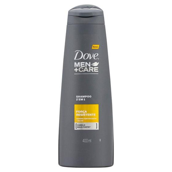 Imagem de Dove men care shampoo 2 em 1 força resistente com 400ml 
