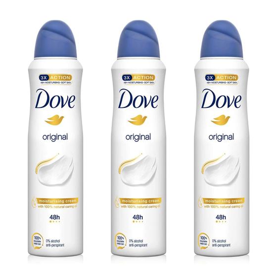 Imagem de Dove Original - Desodorante Aerossol Antitranspirante (150ml x 3)