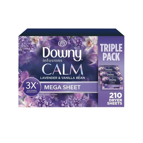 Imagem de Downy Infusions Calm Lenço Amaciante Secadora- 210 Folhas