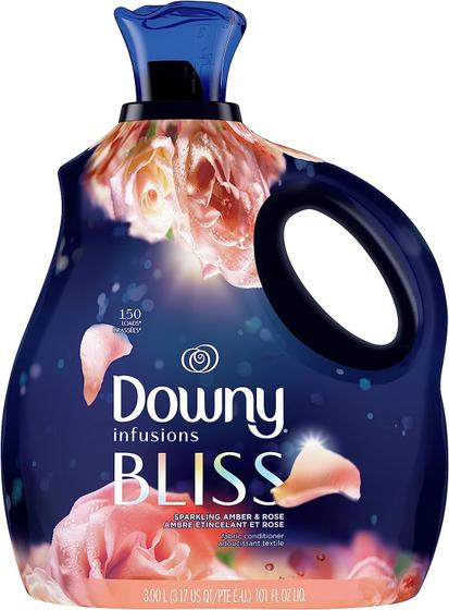 Imagem de Downy Infusões Lavanderia Amaciante Líquido, Bem-aventurança, Espumante Âmbar & Rosa, 101 Fl Oz