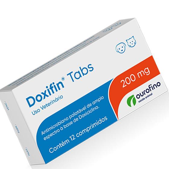 Imagem de Doxifin 200mg 12 Tabs - Ourofino Pet