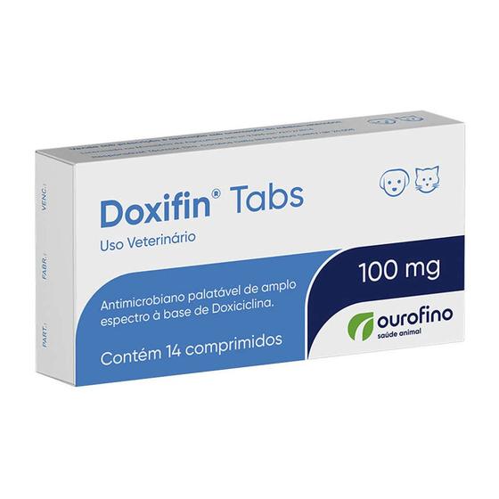 Imagem de Doxifin Tabs Ourofino 100mg C/ 14 Comprimidos