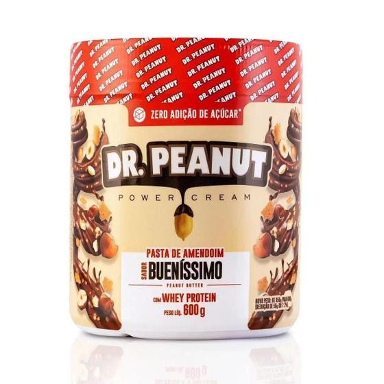 DR Peanut Pasta de Amendoim Com Whey Protein - Buenissimo (Kinder Bueno) 600g Menor preço em DR Peanut Pasta de Amendoim Com Whey Protein - Buenissimo (Kinder Bueno) 600g