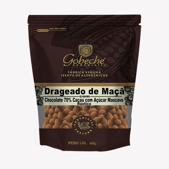 Imagem de Drageado de Maçã com Chocolate 70% Cacau com Açúcar Mascavo Rústico  - 400g