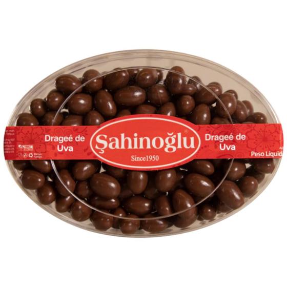 Imagem de Dragée De Uva Chocolate Importado Doce Árabe 200g  Sahinoglu