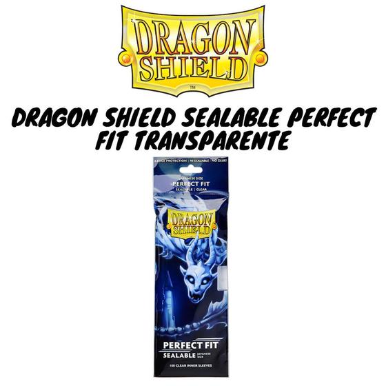 Imagem de Dragon Shield Sleeves Yugioh Small Perfect Fit 100 Selavel - Transparente