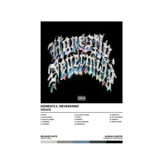 Drake All the Dogs Album Tracklist Hip Hop Rapper Scorpion Impressão Em ...
