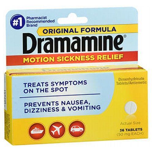 Imagem de Dramamine Original - 36 Comprimidos (2 Pacotes) - Fórmula da Med Tech Products