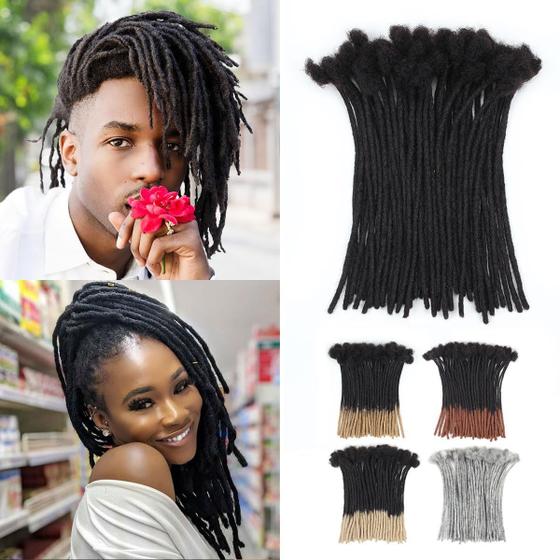 Imagem de Dreadlock Extensions Vecago 50 Strands 0,4 cm 100% cabelo humano
