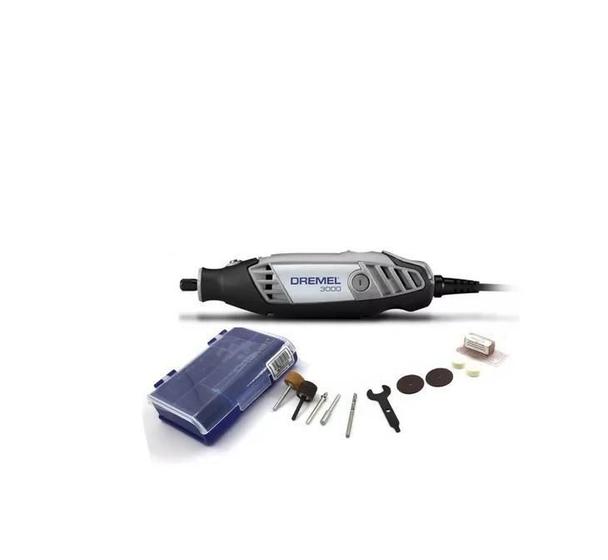 Imagem de Dremel 3000 C 10 Acess. + Kit 727 Lixar E Afiar