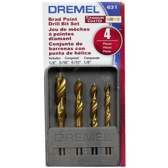 Imagem de Dremel 631-Broca P/Mad 3Pontas C/4Pc 3,2A6,4Mm