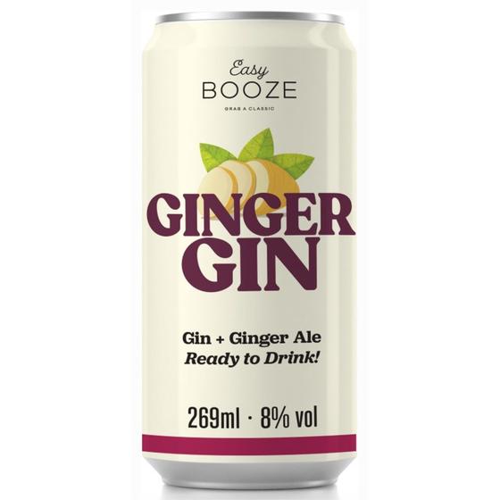 Imagem de Drink Pronto EASY BOOZE Lata Gin+Ginger 269Ml