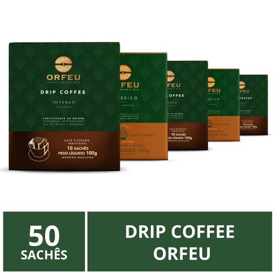 Imagem de Drip Coffee, 50 Sachês, Café Orfeu