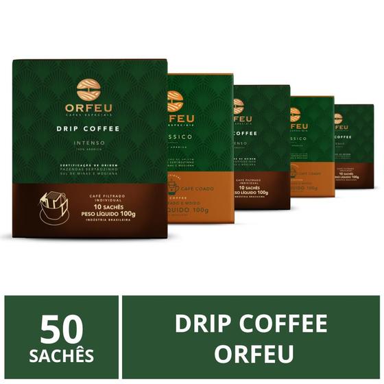 Imagem de Drip Coffee, Café Orfeu, 50 sachês