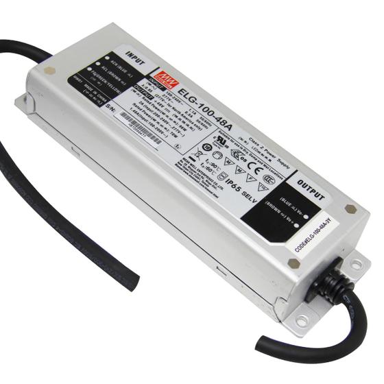 Driver Premium P/ Led Mean Well ELG-100-48A 100W Real 48V Menor preço em Driver Premium P/ Led Mean Well ELG-100-48A 100W Real 48V