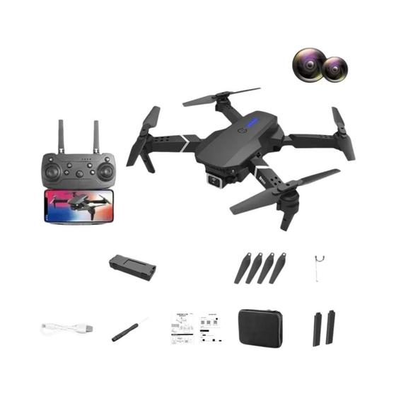 Imagem de Drone 4K/1080p HD Dobrável com Wifi FPV - E88pro 2024