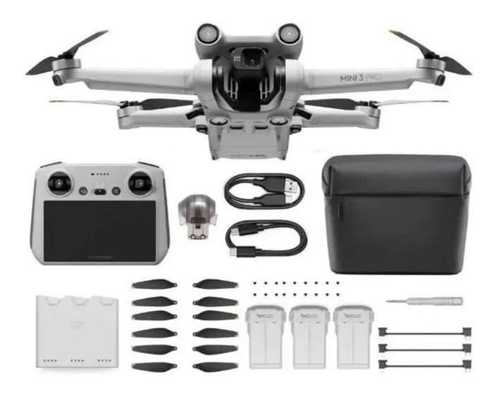 Imagem de Drone DJI Mini 3 combo Fly more 3 Bateria com maleta Anatel