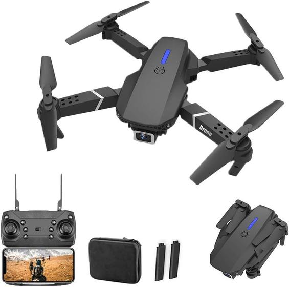 Imagem de Drone E99 Pro Estabilidade, 1 Bateria com Câmera 4K, Wi-Fi, Bateria 1800mA Durável e Bolsa de Viagem