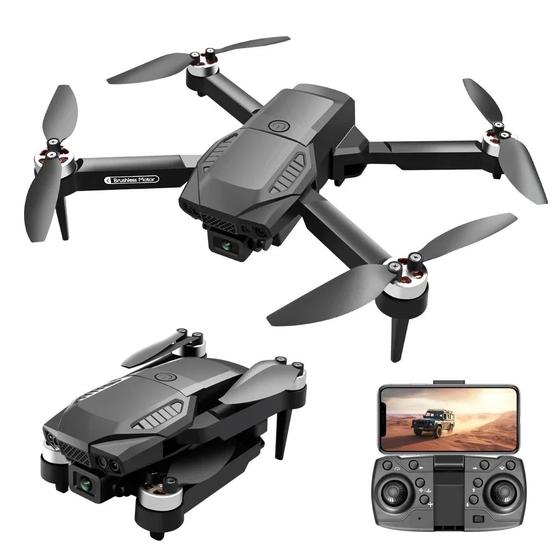 Imagem de Drone F198  Pro Kit 1 à 3 Baterias Com 2 Câmeras 4KHD Manobras