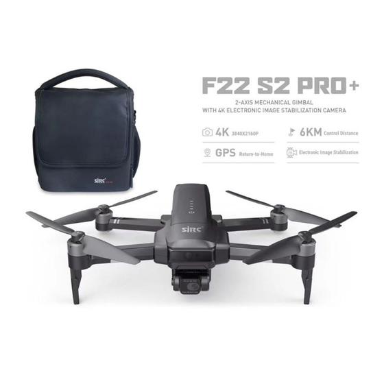 Imagem de Drone F22 S2 Pro+ Alcance 6000M Câmera 4k Gimbal Estabilizador Sensor de Obstáculos