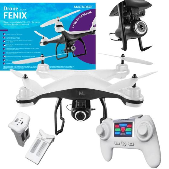 Imagem de Drone Fênix com GPS com Câmera Full HD Branco Multikids