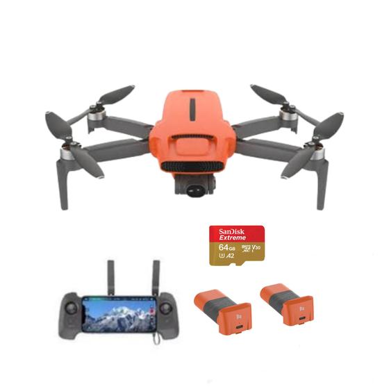 Imagem de Drone Fimi X8 Mini V2 Plus C/ 2 Baterias Plus + Cartão SD 64gb Câmera 4k Gps 9km - Laranja