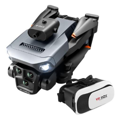 Imagem de Drone K10 Max Pro + Oculos VR - Kit 4 Baterias, 3 Câmeras Ajustáveis 8K HD, Video/Foto, Wifi, Bag