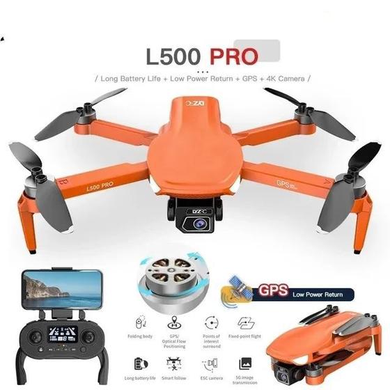 Imagem de Drone L500 PRO 4K GPS com câmera, quadricóptero 5G FPV