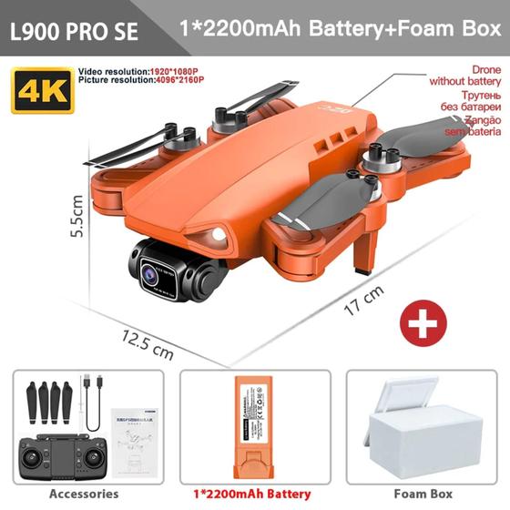 Drone L900 Pro SE 4K Profissional Com GPS Dual Câmera 4k Wi-Fi 5G Controle Remoto 1km de alcance Menor preço em Drone L900 Pro SE 4K Profissional Com GPS Dual Câmera 4k Wi-Fi 5G Controle Remoto 1km de alcance