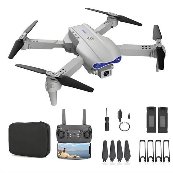 Drone Profissional Com Câmera Dual E99 Inova FPV Pouso Automático Case de Transporte Resistente Estável - MW