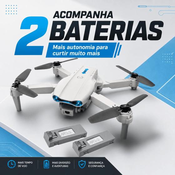Drone Profissional Com Câmera Dual E99 Inova FPV Pouso Automático Case de Transporte Resistente Estável - MW