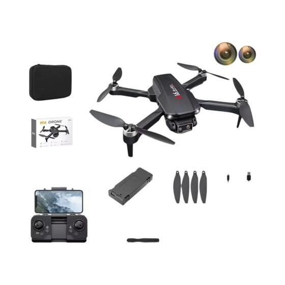 Drone Profissional H16 com Câmera Dupla, GPS, Motor Sem Escova e Sistema de Evitar Obstáculos Menor preço em Drone Profissional H16 com Câmera Dupla, GPS, Motor Sem Escova e Sistema de Evitar Obstáculos