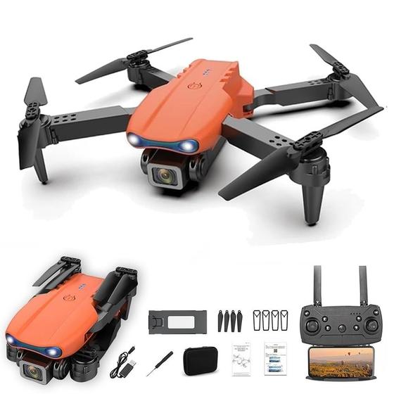 Imagem de Drone Vibinz ZV1-728 2024 com Câmera Dupla 4K UHD - Laranja