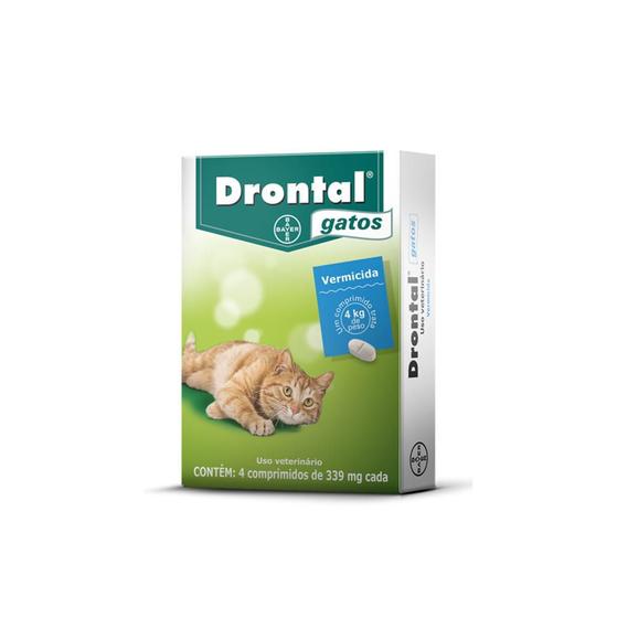 Drontal Gatos 4 Kg 4 Comprimidos Bayer Vermífugo Magazine Luiza