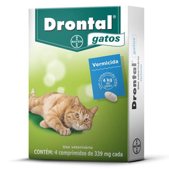 Imagem de Drontal gatos caixa com 4 comprimidos de 339 mg cada