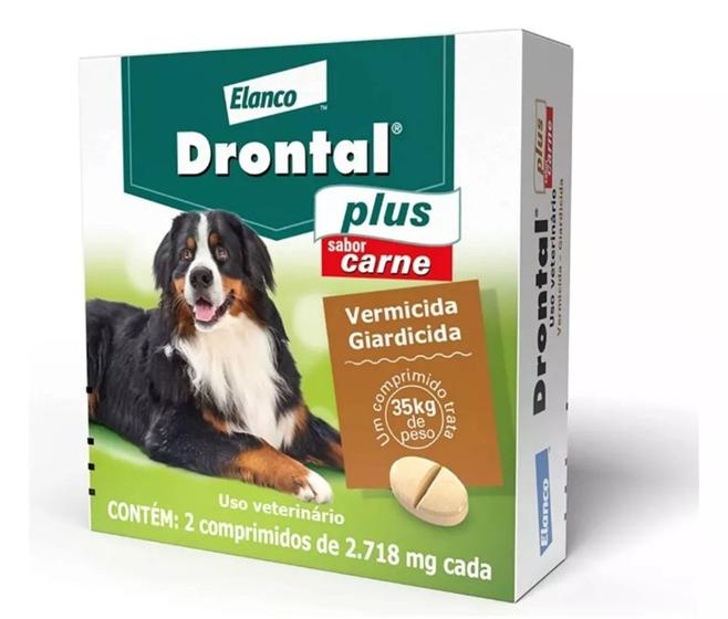 Imagem de Drontal Plus 35kg para cão de 17.6kg a 35kg 2 comprimidos 
