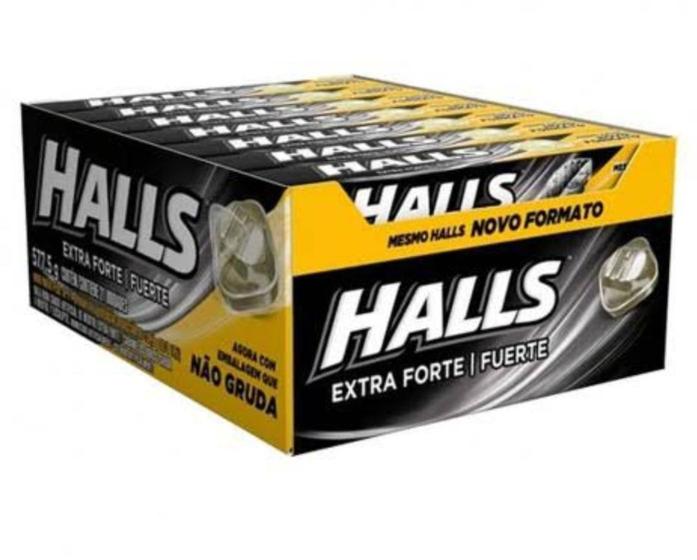 Imagem de Drops bala halls extra forte eucalipto  display 21 unidades - Adams