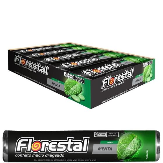 Imagem de Drops Florestal Drageado Menta 32g - Embalagem com 10 Unidades