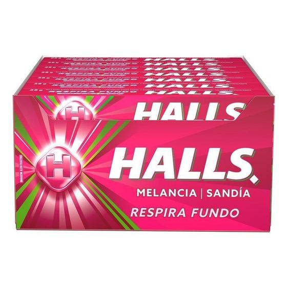 Imagem de Drops Halls Melância 28g - Embalagem c/ 21 unidades