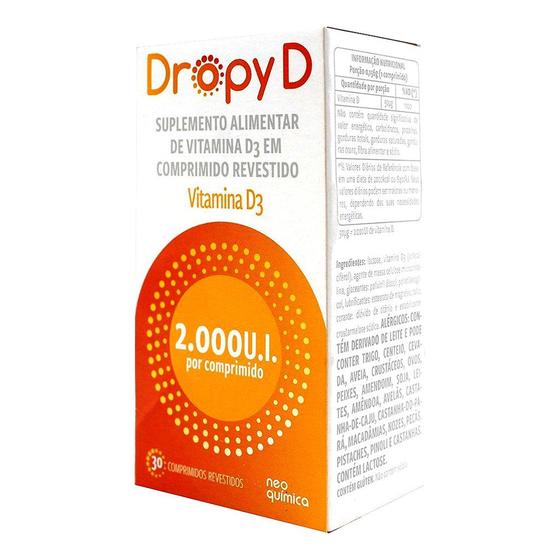 Imagem de Dropy D  Vitamina D 2.000 UI 30 Cprs Revestido
