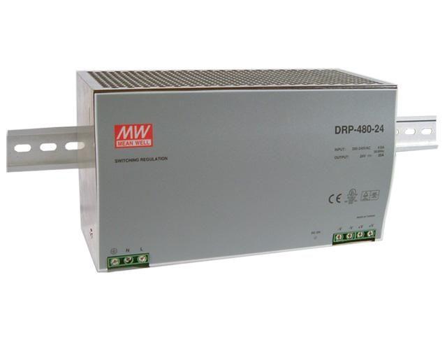 Imagem de DRP-480 Fonte AC/DC 480W PFC Trilho DIN Alta Eficiência MeanWell