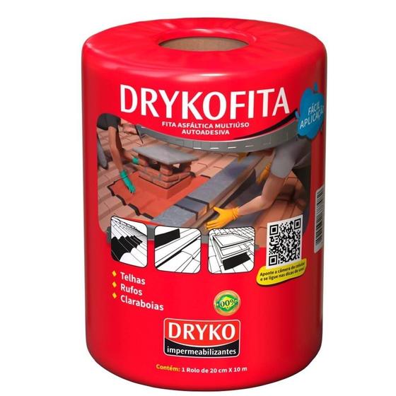 Imagem de Drykofita Fita Aluminizada Impermeabilizante Dryko 20cmx10m