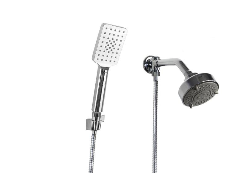 Imagem de Ducha 5 Jatos em ABS Cromado com Ducha Manual com Trava