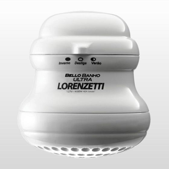 Imagem de Ducha Bello Banho Ultra 127v 4600w Branco Lorenzetti - LORENZETTI