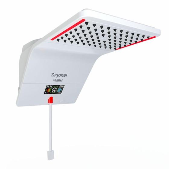 Ducha Chuveiro Eletrônico Zagonel Ducali Premium Digital Branco - 220V Menor preço em Ducha Chuveiro Eletrônico Zagonel Ducali Premium Digital Branco - 220V