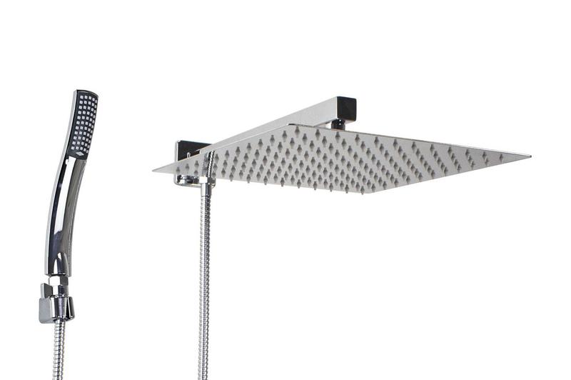 Ducha Chuveiro Inox 304 30x30 cm c/ Chuveirinho de Mão ABS com Trava Menor preço em Ducha Chuveiro Inox 304 30x30 cm c/ Chuveirinho de Mão ABS com Trava