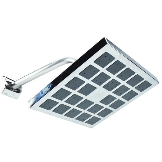 Imagem de Ducha Chuveiro Inox Cascata Quadrada Agua Fria Quente Para Banheiro Piscina